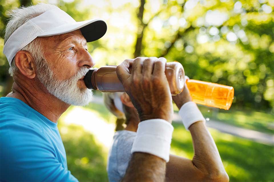 Man Drinking Water